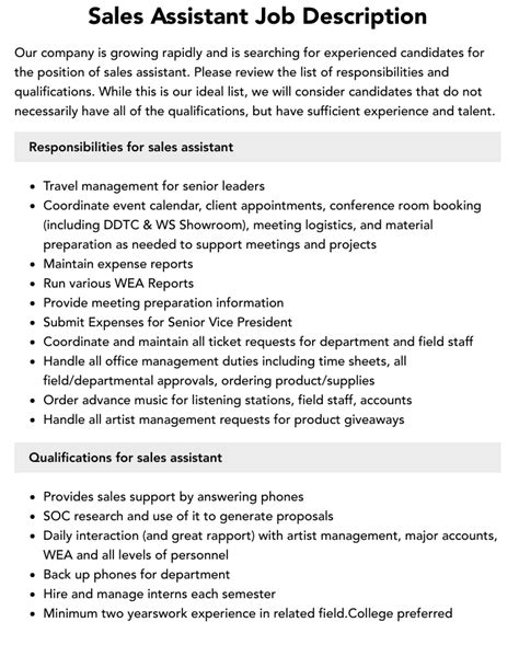 sales assistant job descriptions for dolce gabbana|Sales Assistant .